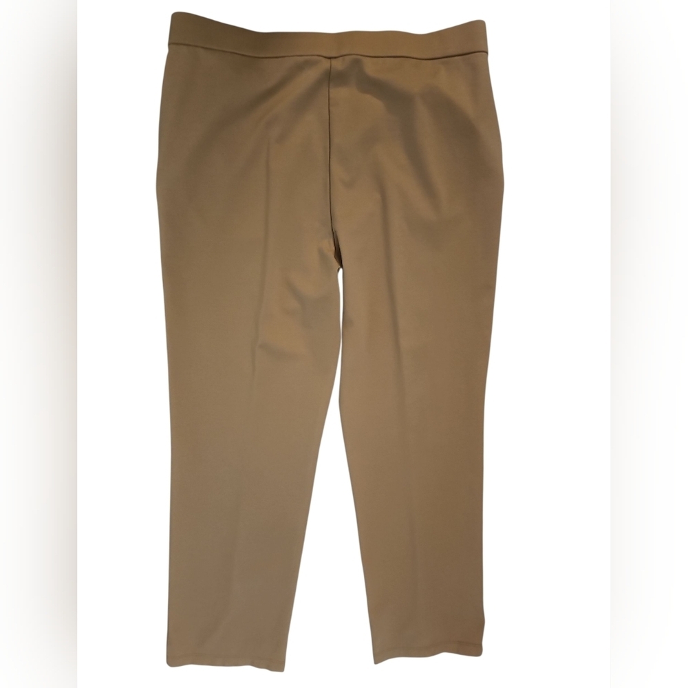 ISAAC MIZRAHI STRETCH PANTS SZ L TAN - Picture 3 of 6